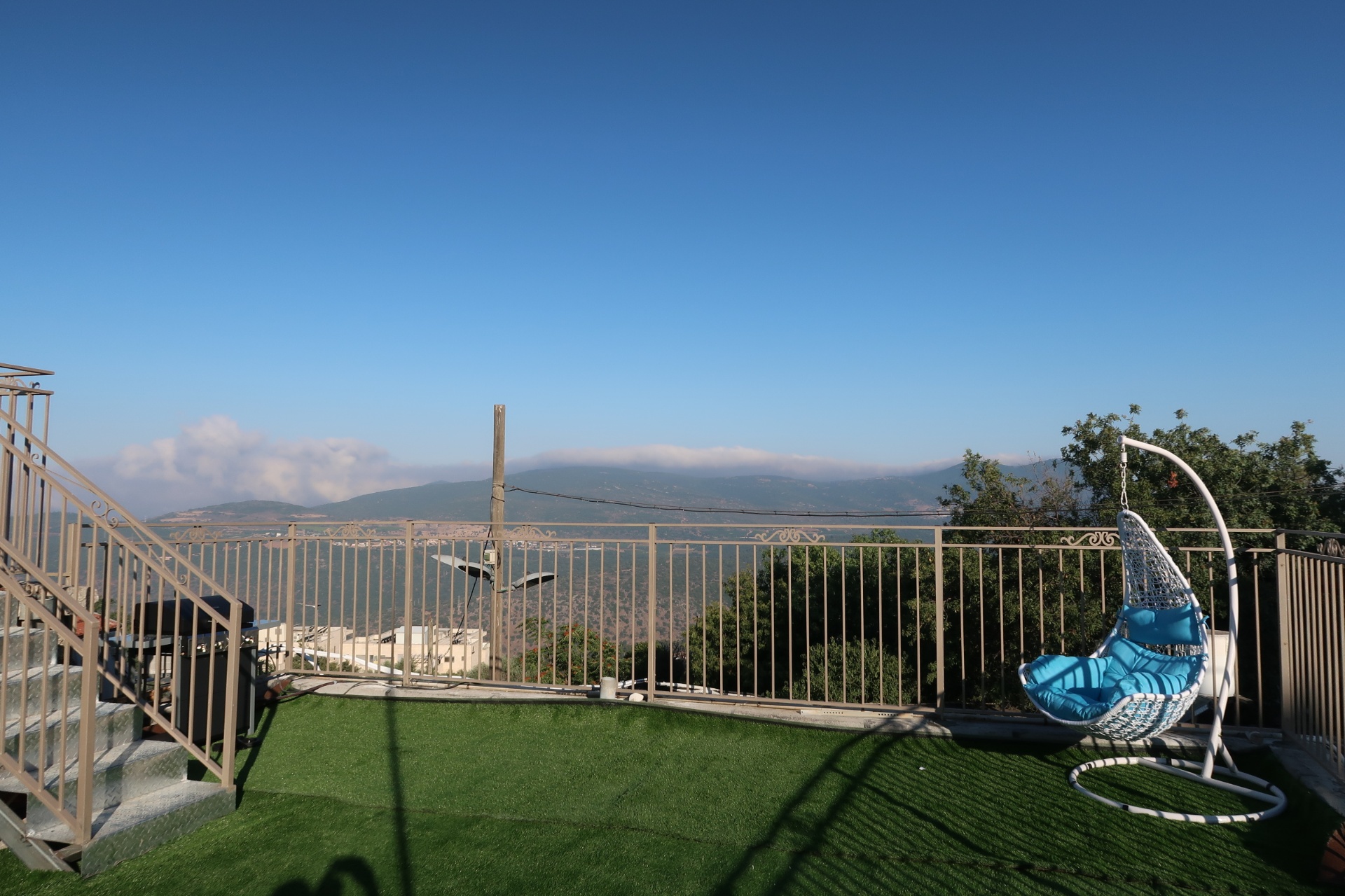 נוף פנורמי לגליל מהגג העליון